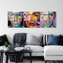Wallity Cuadro Decorativo de Vidrio Templado Multicolor 50 x 50 cm